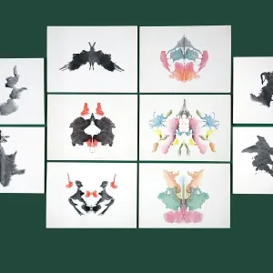 Rorschach Inkblot Test Print: Card 3 Rorschach Inkblot Test Print: Card 3