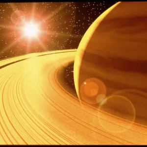 Saturn Print - A Visual Representation of the Planet and its Rings Saturn Print - A Visual Representation of the Planet and its Rings