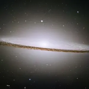 Sombrero Galaxy Print, Hubble Space Telescope Image Sombrero Galaxy Print, Hubble Space Telescope Image