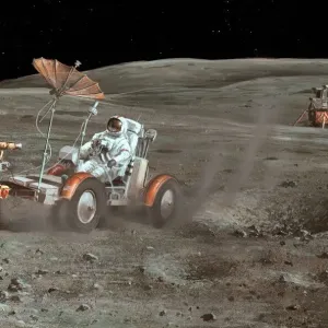 Apollo 16 Lunar Rover Print Apollo 16 Lunar Rover Print