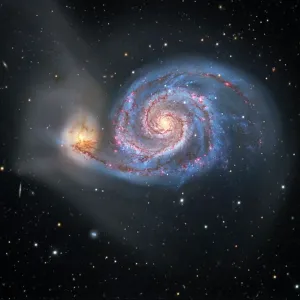 Visible Light Image Print of Whirlpool Galaxy M51 Visible Light Image Print of Whirlpool Galaxy M51