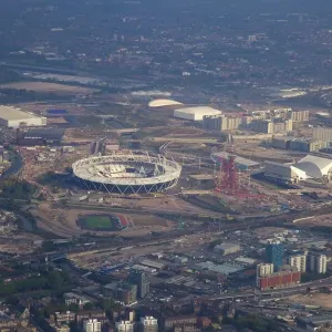 Aerial View Print of London 2012 Olympic Stadium Aerial View Print of London 2012 Olympic Stadium