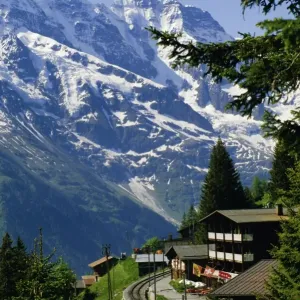 Alpine Railway Print, Murren Region