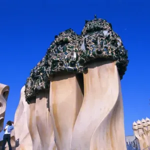 La Pedrera House Print, Barcelona, Spain La Pedrera House Print, Barcelona, Spain