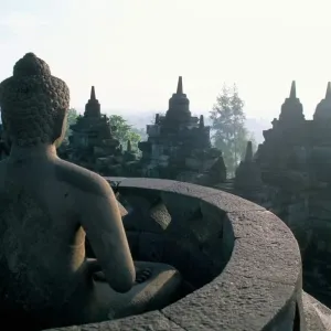 Arupadhatu Buddha Print, Borobudur Temple Arupadhatu Buddha Print, Borobudur Temple