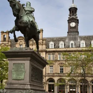 The Black Prince Statue Print, Leeds City Square The Black Prince Statue Print, Leeds City Square