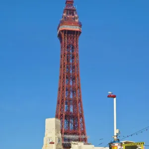 Blackpool Tower and Illuminations Daytime Print Blackpool Tower and Illuminations Daytime Print