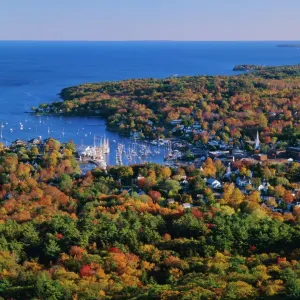 Camden Harbour Print, Maine Coast Landscape Camden Harbour Print, Maine Coast Landscape