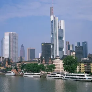 Frankfurt City Skyline Print Frankfurt City Skyline Print