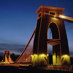 Ponte de Clifton Suspendida en Bristol y el río Avon en Inglaterra del Reino Unido Europa Ponte de Clifton Suspendida en Bristol y el río Avon en Inglaterra del Reino Unido Europa