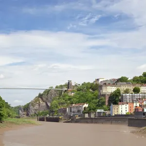 Ponte de la Suspensión Clifton diseñada por Isambard Kingdom Brunel que cruza el Cañón del Río Avon en Clifton y Bristol Inglaterra Reino Unido Ponte de la Suspensión Clifton diseñada por Isambard Kingdom Brunel que cruza el Cañón del Río Avon en Clifton y Bristol Inglaterra Reino Unido