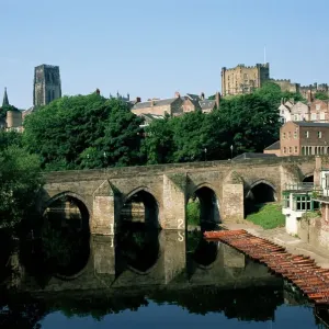 Centro di Durham e Ponte Elvet, Durham (Contea di Durham), Inghilterra Regno Unito Europa Centro di Durham e Ponte Elvet, Durham (Contea di Durham), Inghilterra Regno Unito Europa