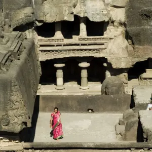 The Ellora Caves Print: Ancient Rock-Cut Temples in Maharashtra, India The Ellora Caves Print: Ancient Rock-Cut Temples in Maharashtra, India