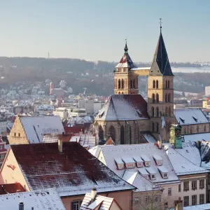Esslingen Altstadt Winter Print, Germany Esslingen Altstadt Winter Print, Germany