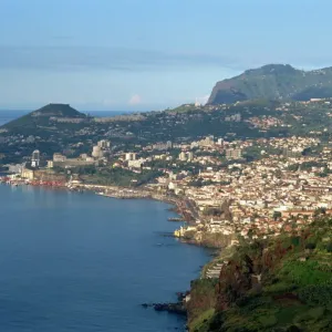 Funchal Print - Aerial View of Madeira, Portugal Funchal Print - Aerial View of Madeira, Portugal