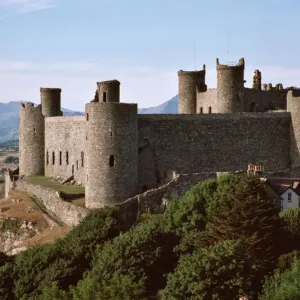 Castillo de Harlech Patrimonio del Mundo por la Unesco en Gwynedd País de Galés Reino Unido Europa Castillo de Harlech Patrimonio del Mundo por la Unesco en Gwynedd País de Galés Reino Unido Europa