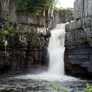High Force Waterfall Print, County Durham, England High Force Waterfall Print, County Durham, England