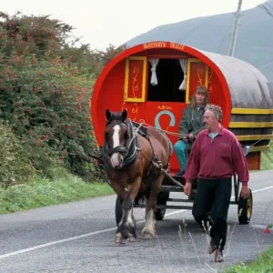 Horse-drawn Gypsy Caravan Print Horse-drawn Gypsy Caravan Print