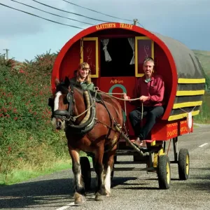 Horse-drawn Gypsy Caravan Print Horse-drawn Gypsy Caravan Print