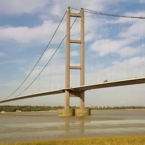 Humber Bridge Print, Humberside, England Humber Bridge Print, Humberside, England