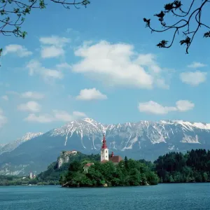 Lake Bled Print, Slovenia Landscape Lake Bled Print, Slovenia Landscape