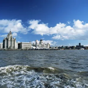 River Mersey Print, Liverpool Landscape River Mersey Print, Liverpool Landscape