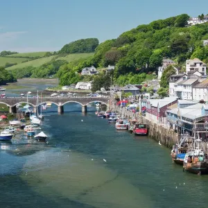 Looe Harbour Print, Cornwall, England