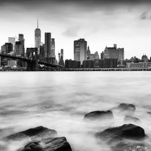 Brooklyn Bridge Print from Pebble Beach Brooklyn Bridge Print from Pebble Beach