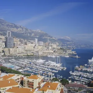 Monte Carlo Print - Aerial View of Monaco's Casino District Monte Carlo Print - Aerial View of Monaco's Casino District