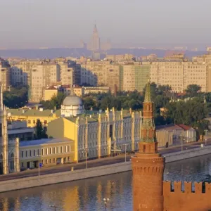 Moskva River Print, Moscow, Russia