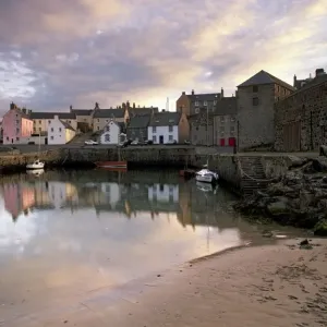 17th Century Portsoy Harbour Print at Sunset 17th Century Portsoy Harbour Print at Sunset