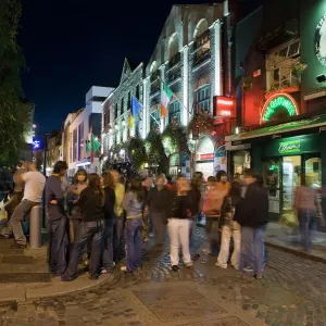 Temple Bar Print, Dublin Street Scene Temple Bar Print, Dublin Street Scene
