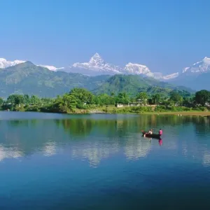 Phewatal Lake Print, Annapurna Region Landscape Phewatal Lake Print, Annapurna Region Landscape
