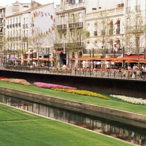 River Basse Print, Perpignan Landscape River Basse Print, Perpignan Landscape