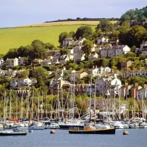 Estuario del fiume Dart a Dartmouth nella contea di South Hams nel Devon in Inghilterra Regno Unito Europa Estuario del fiume Dart a Dartmouth nella contea di South Hams nel Devon in Inghilterra Regno Unito Europa