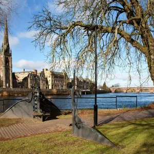 Across the River Tay Print, Perth, Scotland Across the River Tay Print, Perth, Scotland