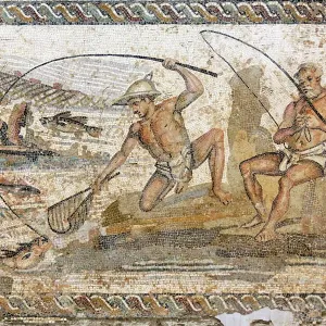Roman Mosaic Print from the Villa of the Nile Roman Mosaic Print from the Villa of the Nile