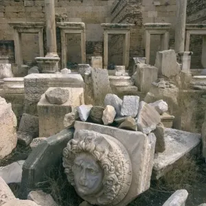 Severan Forum Print: Leptis Magna Gorgon Head, Libya Severan Forum Print: Leptis Magna Gorgon Head, Libya