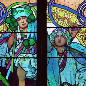 St. Vitus Cathedral Stained Glass Print St. Vitus Cathedral Stained Glass Print