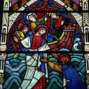 Stained Glass Window Print, Ely Cathedral, England Stained Glass Window Print, Ely Cathedral, England