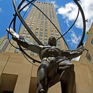 Atlas Statue Print, Rockefeller Center, New York City Atlas Statue Print, Rockefeller Center, New York City