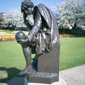 Statue of Hamlet Print, Stratford upon Avon Statue of Hamlet Print, Stratford upon Avon