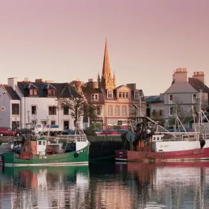 Stornoway Harbour Print at Sunset Stornoway Harbour Print at Sunset
