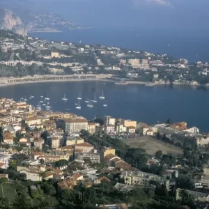 View over Cap Ferrat Print, Mont Alban landscape View over Cap Ferrat Print, Mont Alban landscape