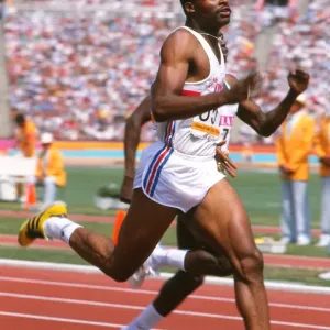 Kriss Akabusi 1984 Los Angeles Olympics Print Kriss Akabusi 1984 Los Angeles Olympics Print