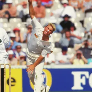Shane Warne Print - 1st Ashes Test at Old Trafford Shane Warne Print - 1st Ashes Test at Old Trafford