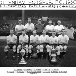 Tottenham Hotspur Double Winning Team Print 1961 Tottenham Hotspur Double Winning Team Print 1961