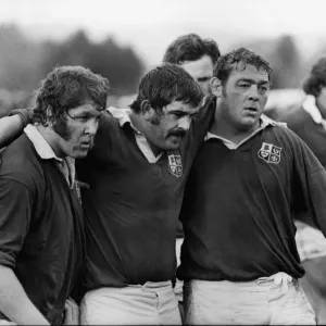 1977 British Lions Tour Print: Pontypool Front Row