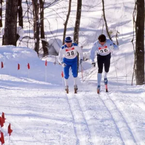1972 Sapporo Olympics Cross Country Skiing Print 1972 Sapporo Olympics Cross Country Skiing Print