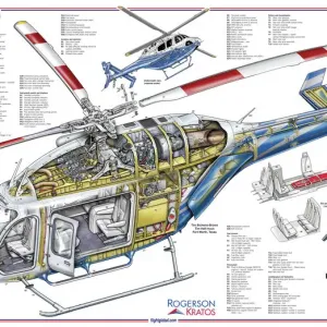 Bell 429 Cutaways Print Bell 429 Cutaways Print